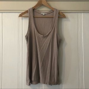 NWOT James Perse tan/taupe sleeveless tank - 2